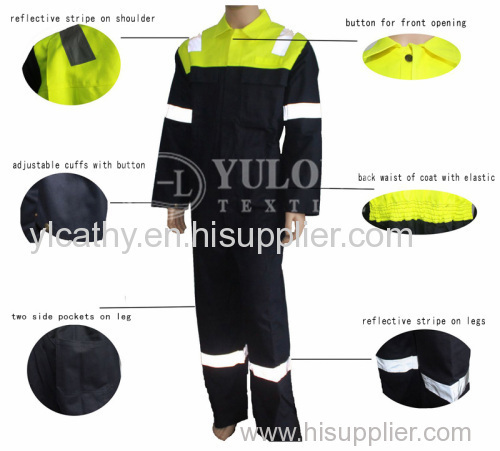 high visibility & flame retardant & anti static coverall