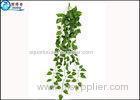 Hanging Green Leaf Artificial Plastic Rattan Ornaments For Home Indoor Decorations