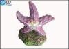 Novelty Small Purple Starfish Polyresin Fish Tank Ornaments / Lovely Fish Tank Background