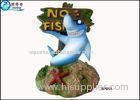 No Fishing Mark Cute Modern Fish Tank Ornaments Aquarium Resin Decorations with Dolphins