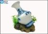 Art Treasures China Vase Fish Aquarium Craft / Fish Tank Decorations With Resin Base