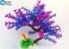 Colorful Plastic Tree Artificial Aquarium Plants Fish Tank Decorations Eco Friendly