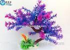 Colorful Plastic Tree Artificial Aquarium Plants Fish Tank Decorations Eco Friendly