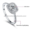 New Style Platinum Bride Gemstone Rings