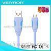 TPE USB 2.0 Micro USB Extension Cable A male to Micro B Male Gold Plating 1.3m Long