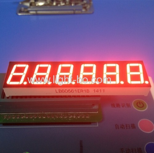 Ultra Red Custom 6 Digit 14.2mm 7 Segment LED Display for weighing scale indicators