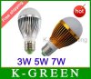 3w 5w 7w High Power LED Bulb Light