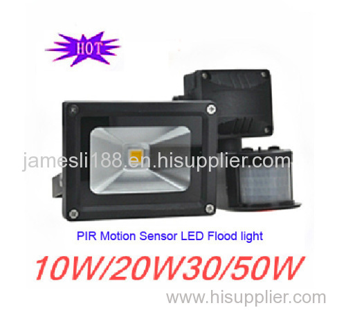 Promotion Pir Motion Sensor 10w 20w 30w 50w LED Flood Light