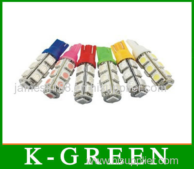 Auto Super Brightness LED Car Bulb T10-13SMD 5050 Dc12v