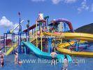 Water Playground Equipment Commercial Spiral Water Slide 23 * 22 * 12m