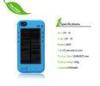 Convenient iPhone 4 / 4S red Blue Solar Iphone Charger Case for Travel