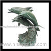 weisete Bronze Dolphins Statue