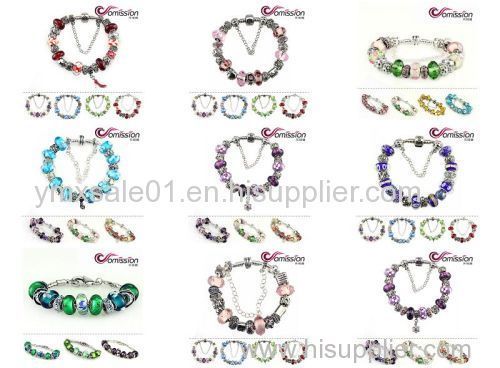 jewelry womens colorful handmade bracelet vners for chrismas & chinese glass bracelet
