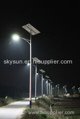 Solar street light .