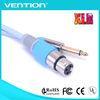 3Pin XLR 6.35mm Male to Female Audio Video Cable Extension PVC Jacket for Amplifier , Radio