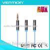 3 Pole Male to 2 Female 3.5mm Stereo Audio Cable High End Digital Coaxial Audio Cable