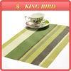 Cafe Shop Green Plastic PP Weave Placemat for Table Home Decoration