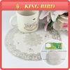 Round Silver Heat Resistant Table Decoration PVC Placemat Promotional Home Craft