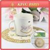 Round Golden Eco - friendly Anti Slip Dinner PVC Placemat Promotional Home Craft