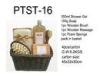 Bubble Bath Gift Set Shower Gel, Soap, Wooden Brush, Wooden Massage, Foam Sponge in Basket