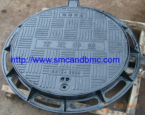 BMC /SMC round manhole cover strong strength and light weight