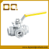 Stainless Steel Threaded End Three-Way Ball Valve