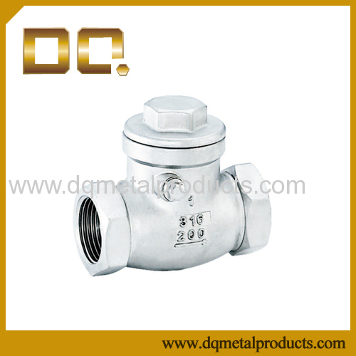 Stainless Steel Threaded End Swing Check Valve