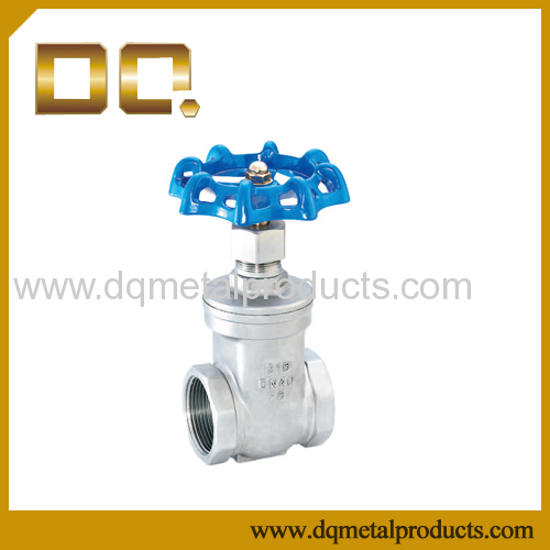 Stainless Steel Threaded End Gate Valve