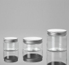 50g-100g-150g-Clear PET plastic lotion jars with aluminium cap