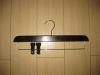 black pant hanger with clips