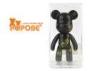 Plastic Black - Gold Delicate Gifts Cute Bear Toys , POPOBE Bear 3 Inch