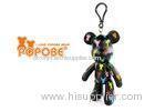 Novelty POPOBE Bear Customised Key Chains , Popular Promotion Item Plastic Key Ring
