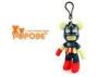 Fashion Plastic Customised Key Chains / 5 Inches POPOBE Bear Key Ring