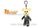 Fashionable PVC Customised Key Chains POPOBE Bear Bag Decoration