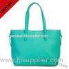 Custom Vogue Green Pebbled Leather Women Shoulder Handbags For Summer