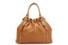 Vintage Brown Large Tote Leather Bags With Handle , Pure Leather Ladies Handbags