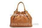 Vintage Brown Large Tote Leather Bags With Handle , Pure Leather Ladies Handbags