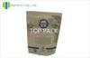 Resealable Ziplock Stand Up Coffee Packaging Bags Custom Printing