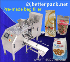 Premade bag filling machine pre made bag filler pre made bag packing machine Min doypack machine