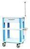 Bold colors Large storage Treatment hospital medical trolley with corrosion resistance