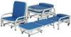 Waterproof Hospital Furniture Chairs / Folding Accompany Chair Easy Move