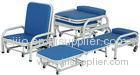 Waterproof Hospital Furniture Chairs / Folding Accompany Chair Easy Move
