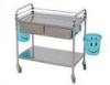 Modern hospital nurse medical trolley with noise-free anti-winding caster wheels