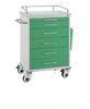 ABS luxury stainless steel, powder painted hospital emergency medical equipment trolley
