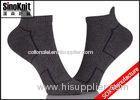 Cool Dark Grey Ankle Custom Athletic Socks , Compression Non Slip Sport Socks