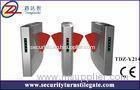 Security access control Turnstile flap barrier gate with wide channel 600 - 900 mm