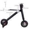 short-distance travel Folding Electric Bike , Black foldable Motorized bike