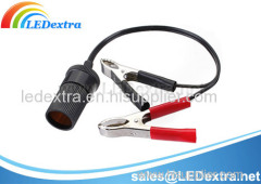 Battery Terminal clamps to Car Cigarette Adaptor