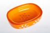 sunflower soap dish PS plastic double thickness