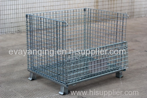 Standard wire mesh folding storage container